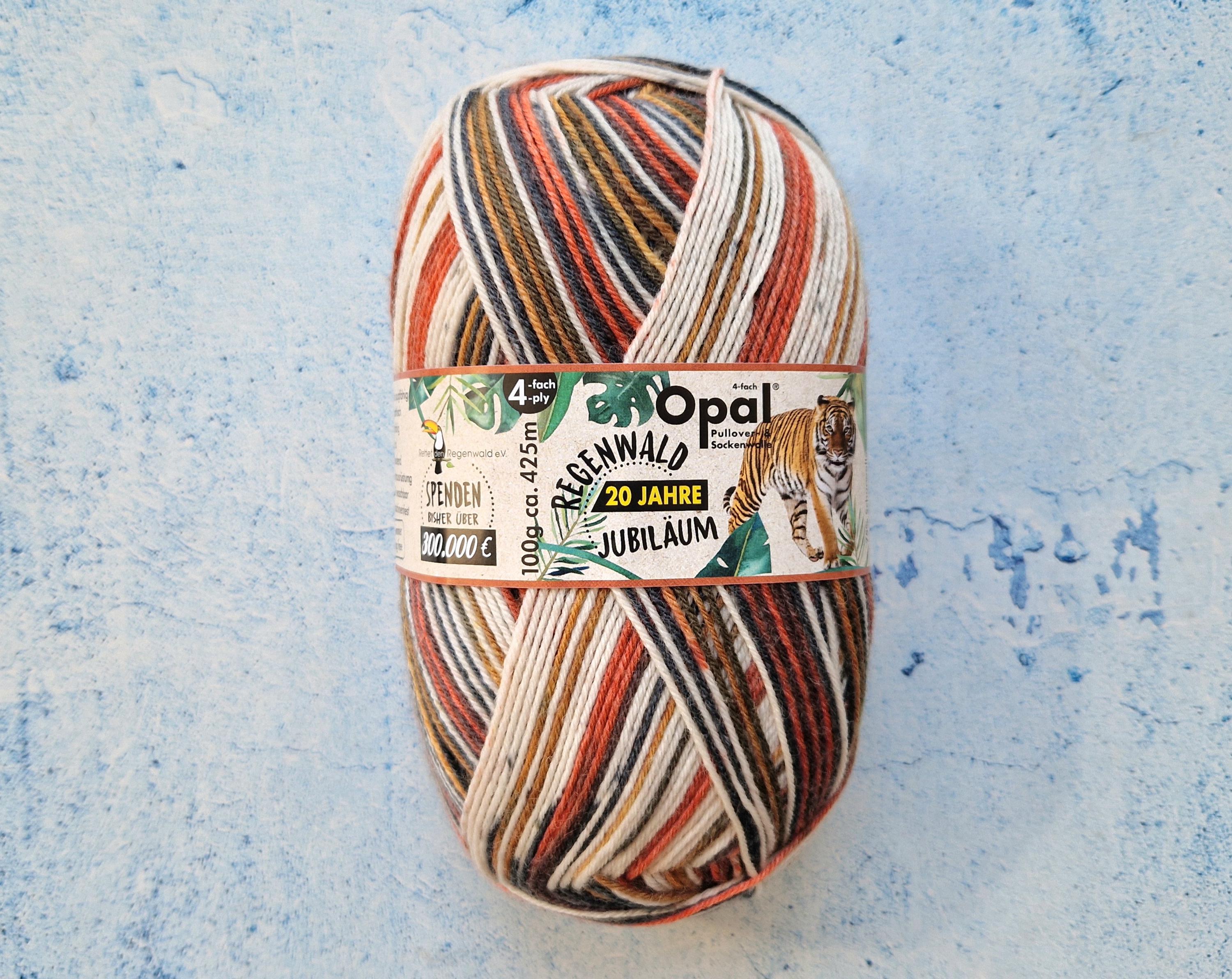 Opal Sock Yarn 4 Ply Rainforest 20 - Tiger Colorway - Etsy