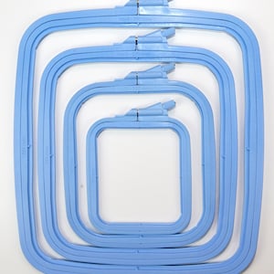 Blue Nurge  plastic rectangular embroidery hoops