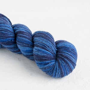 Aade long Gradient blue yarn for shawls and lace knitting