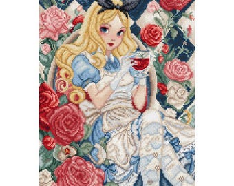 不思議の国の一面 - Letistitch 9960 のクロスステッチキット