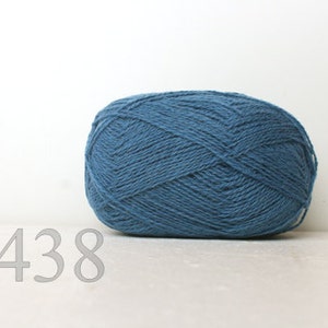 Wollgarn 100%-Strickgarn - steinblau #438