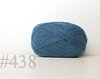 WOOL yarn 100%-knitting yarn - stone blue #438