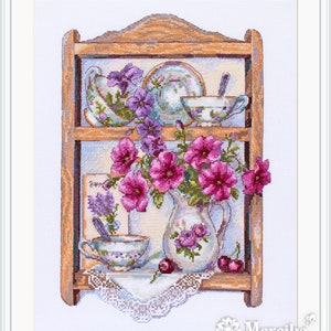 Petunias Cross stitch kit by Merejka K-117