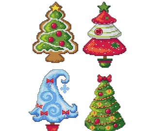 DMC クロスステッチキット - クリスマスツリー - Etsy 日本