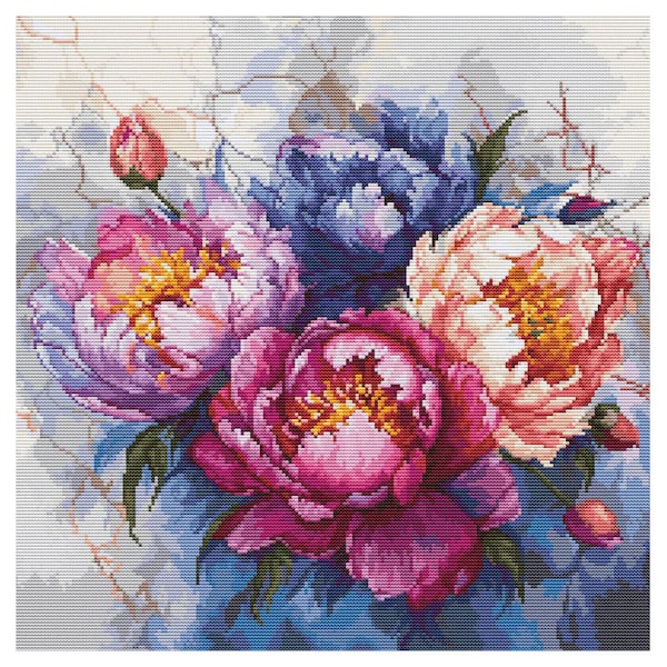 The king of flowers - counted cross stitch kit  by Luca-s brand B7027