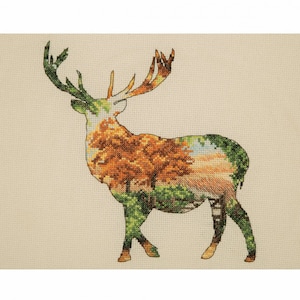 Ancora Collezione Maia Kit punto croce - Stag Silhouette