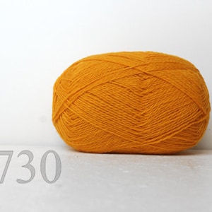 WOOL yarn 100%-knitting yarn - honey yellow #730