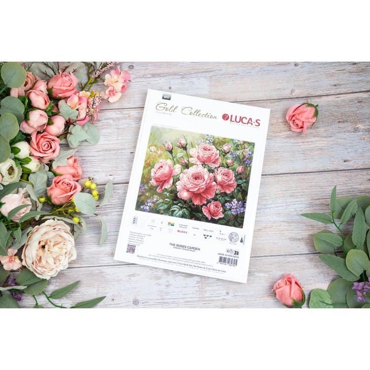The Roses Garden - Counted Cross Stitch Kit by Luca-s Brand B717