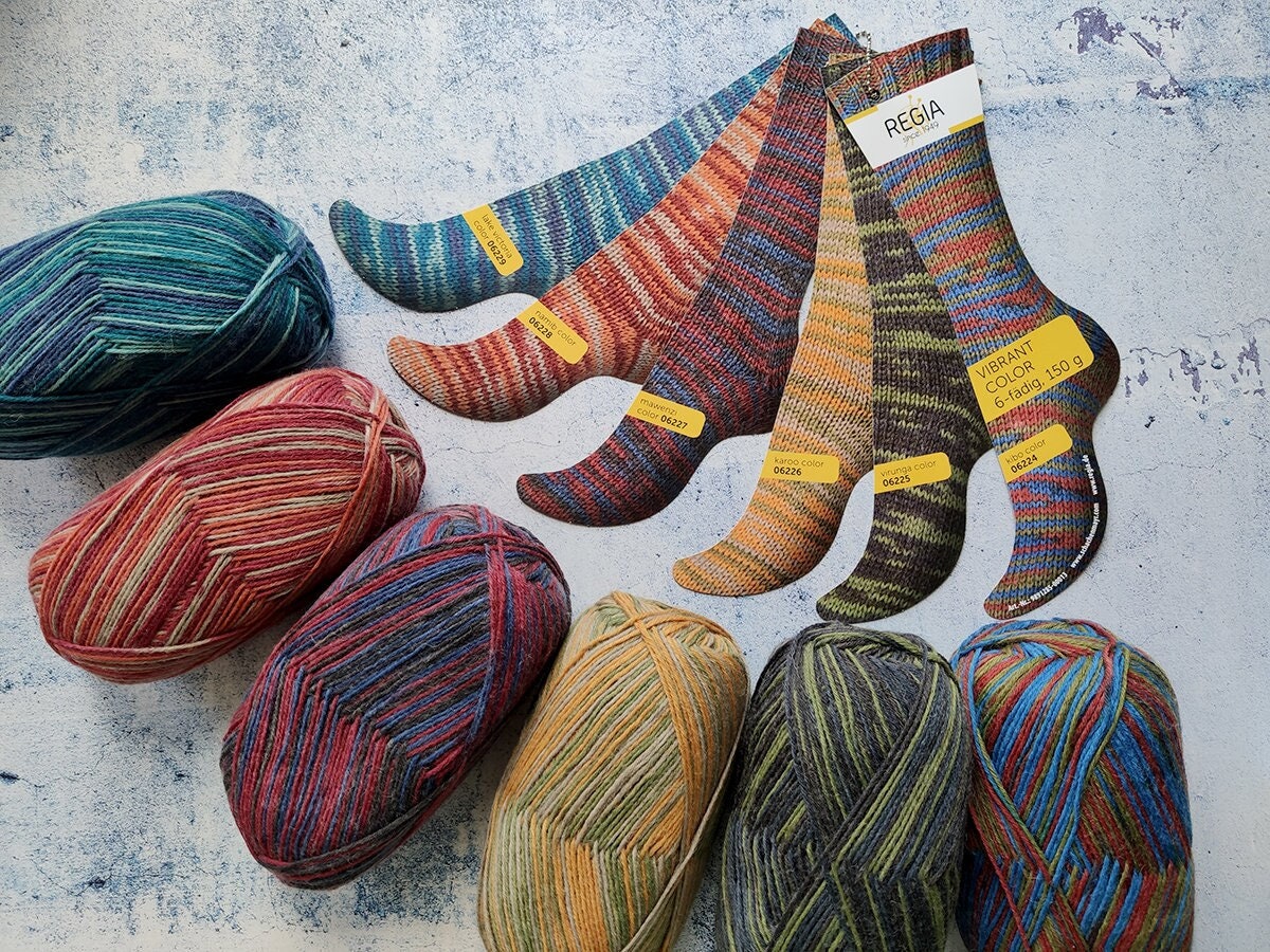 6ply Regia sock yarn - Etsy 日本