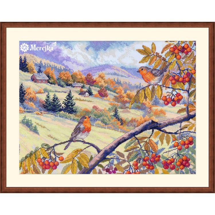 Merejka Kreuzstich Set K-184 | Motiv 37,5 X 28 Cm | Inkl. Aida-Stoff, DMC Garn, Nadel & Anleitung | Für Anfänger & Fortgeschrittene