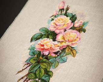 Roses counted Cross stitch kit by Merejka K-67 - cross stitch KIT with Belfast
