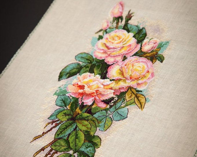 Roses counted Cross stitch kit by Merejka K-67 - cross stitch KIT with Belfast