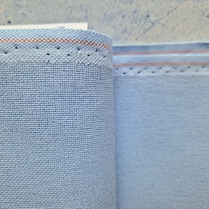 28 count Brittney Lugana evenweave Zweigart-stof lichtblauw 503 kleur