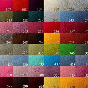 WOOL yarn 100%knitting yarn bright blue 437 image 2