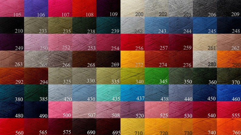 WOOL yarn 100%knitting yarn black 210 image 2
