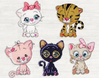 Christmas toys kit - counted cross stitch kit on plastic canvas Luca-s JK033 - Set of 5 designs