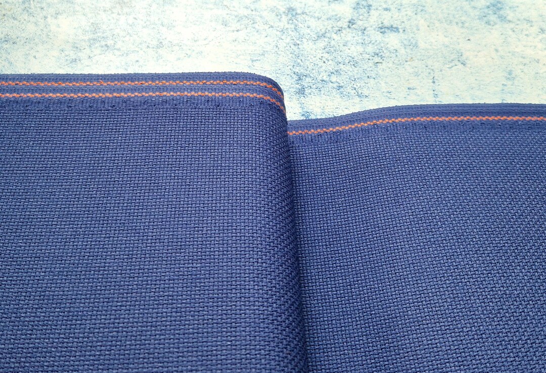 Tissu Satin de coton - bleu denim
