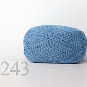 wool yarn for knitting crochet - sky blue #243