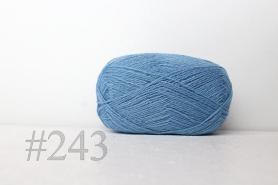 Fil de laine pour tricoter au crochet bleu ciel 243 -  France