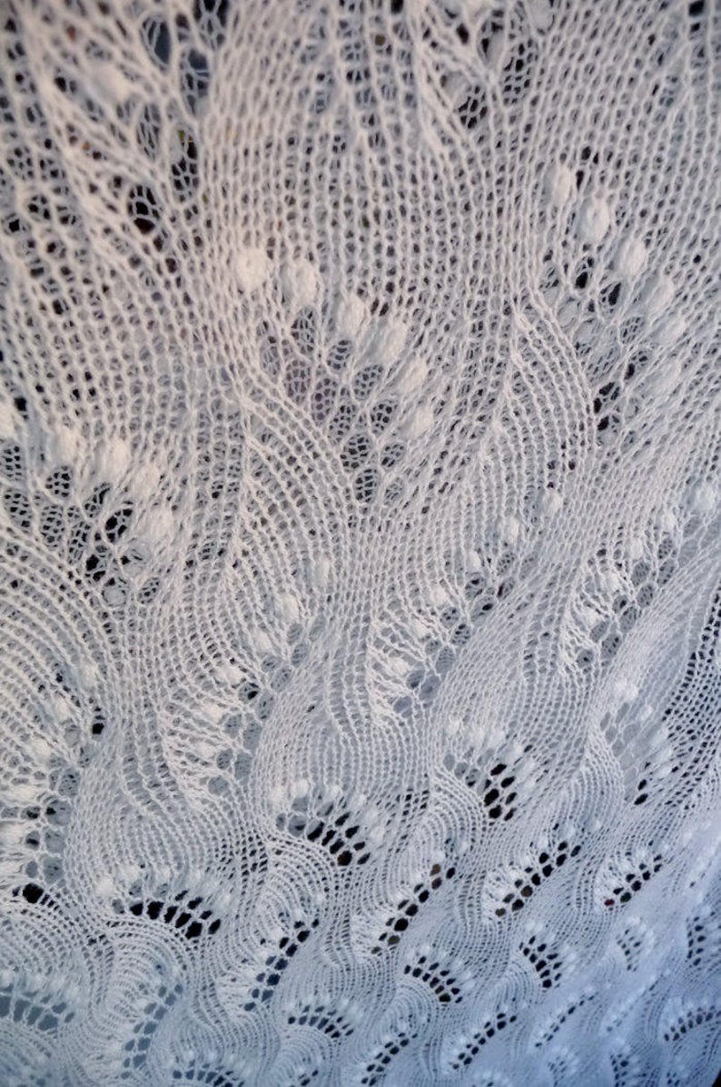 Haapsalu shawl yarn, Cobweb light blue color merino wool yarn lace knitting yarn image 5