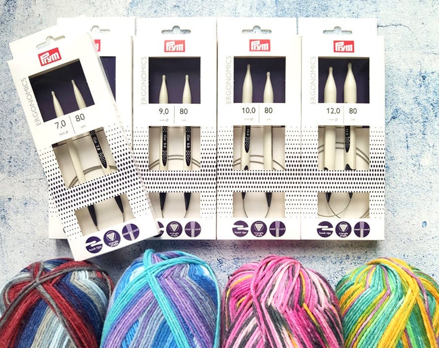 Prym 16 inch Single Point Aluminum Knitting Needles, 3mm