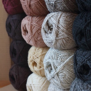 WOOL yarn 100%knitting yarn bright blue 437 image 5