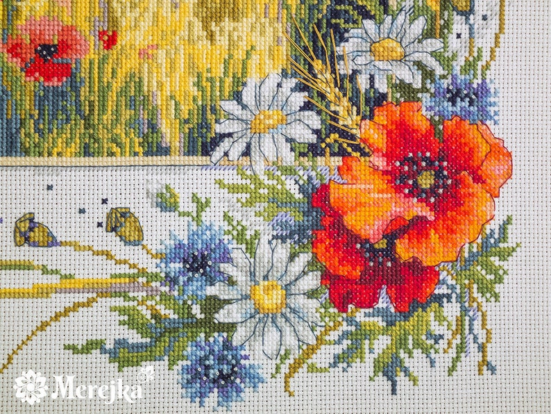 Merejka Kreuzstich-Set Summer Vibes - Komplettset Mit DMC Garnen