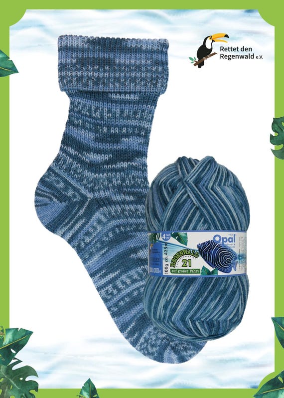 Opal Sockenwolle 4 fdig Rainforest Kollektion 21 - Etsy.de