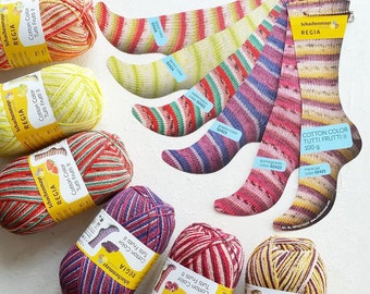 Regia Cotton Tutti Frutti collection 4 ply sock yarn