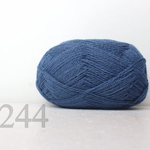 WOOL yarn 100%-Wool for knitting, crochet - bue cloud #244