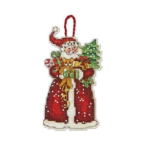 Dimensions Counted cross stitch kit - Santa Ornament  70-08895