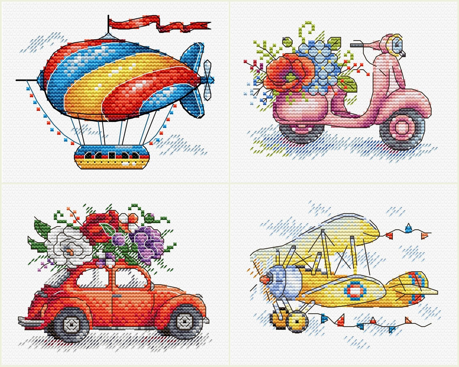 Easy Cross Stitch Kits for Beginners Etsy