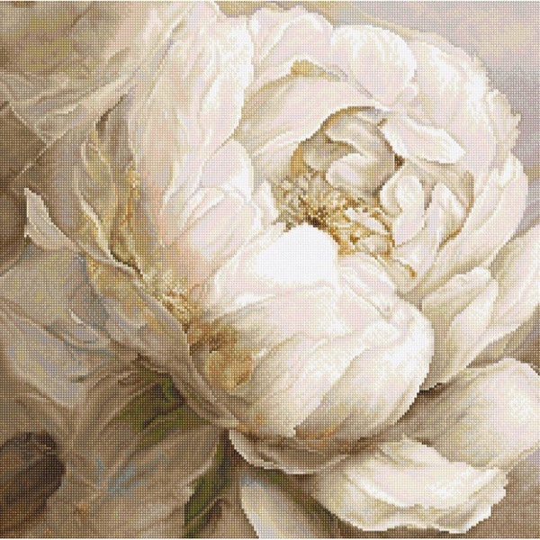 Counted cross stitch kit -  Peony Roses by LetiStitch brand LETI8083