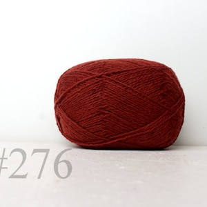 WOOL yarn 100%-knitting yarn -  fall brown #276
