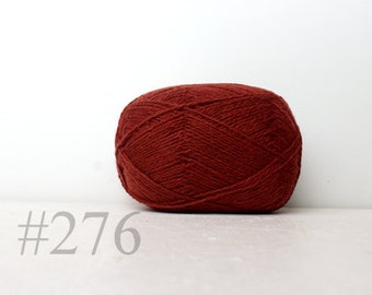 WOOL yarn 100%-knitting yarn -  fall brown #276