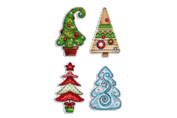 Download Christmas Craft Kit Cross Stitch On Plastic Canvas With Etsy 3D SVG Files Ideas | SVG, Paper Crafts, SVG File