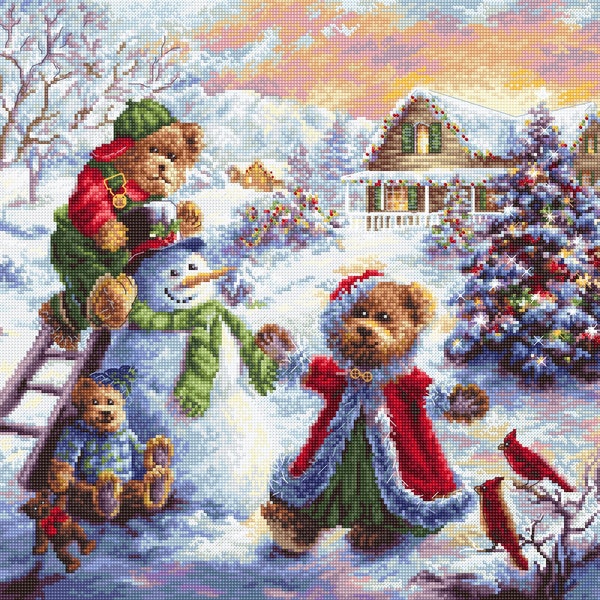 Fun loving Merriment - counted cross stitch kit by Letistitch 970