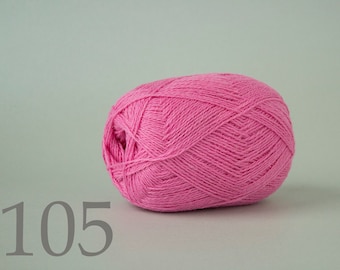 Pink WOOL yarn 100% Wool for knitting, Yarn knitting, yarn crochet - soft pink #105