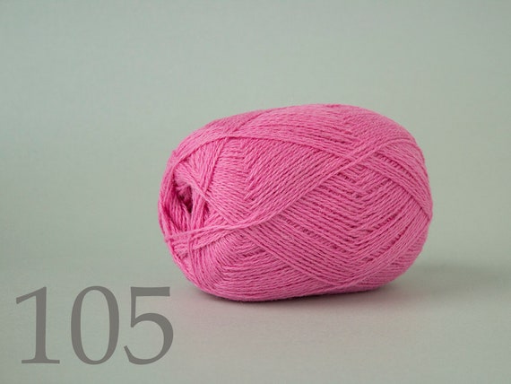 Pink WOOL Yarn 100% Wool for Knitting, Yarn Knitting, Yarn Crochet Soft  Pink 105 