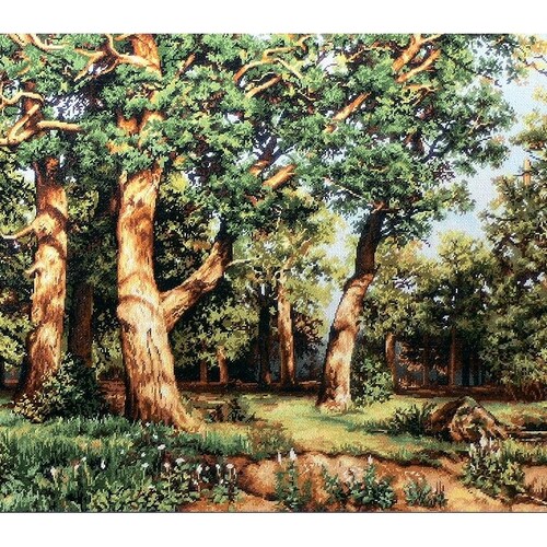 The Oak Grove by Luca-s - Cross Stitch Kit, Big Size Counted Cross 