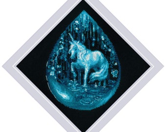 Unicorn Tear - Counted Cross stitch kit by Riolis 2161