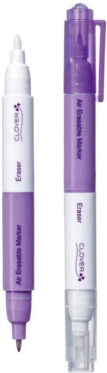 Madeira Magic Pen. Air Eraseable with Dual size Tips. Purple.