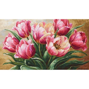 Cross stitch kit - Graceful Tulips by Luca-S brand B718