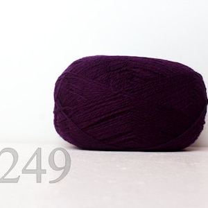 WOOL yarn 100%-knitting yarn - purple #249