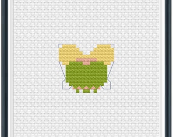 Mouse Ears Tinkerbell Cross Stitch Pattern .PDF - Instant Download