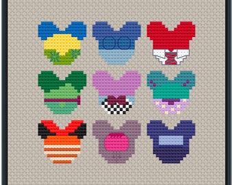 Mouse Ears Feelings Stitch Pattern .PDF - Instant Download