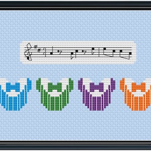 Mouse Ears Dapper Dans Cross Stitch Pattern .PDF - Instant Download