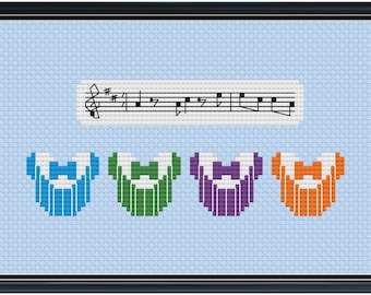 Mouse Ears Dapper Dans Cross Stitch Pattern .PDF - Instant Download