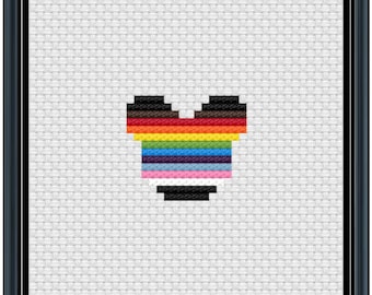 Mouse Ears Progress Cross Stitch Pattern .PDF - Instant Download