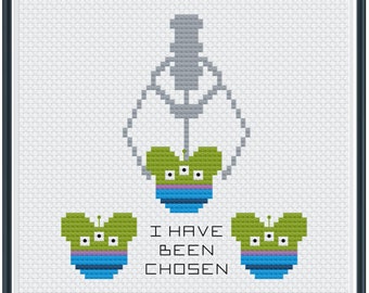 Toy Alien with Claw Chosen Cross Stitch Pattern .PDF - Instant Download